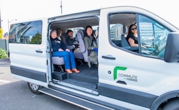 Van with Cal Poly commuter employees.