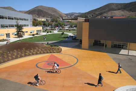 Aerial view of the Engineering Plaza