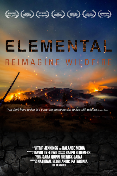 Screening preview image of Elemental Reimagine Wildfire movie with 7 awards noted.