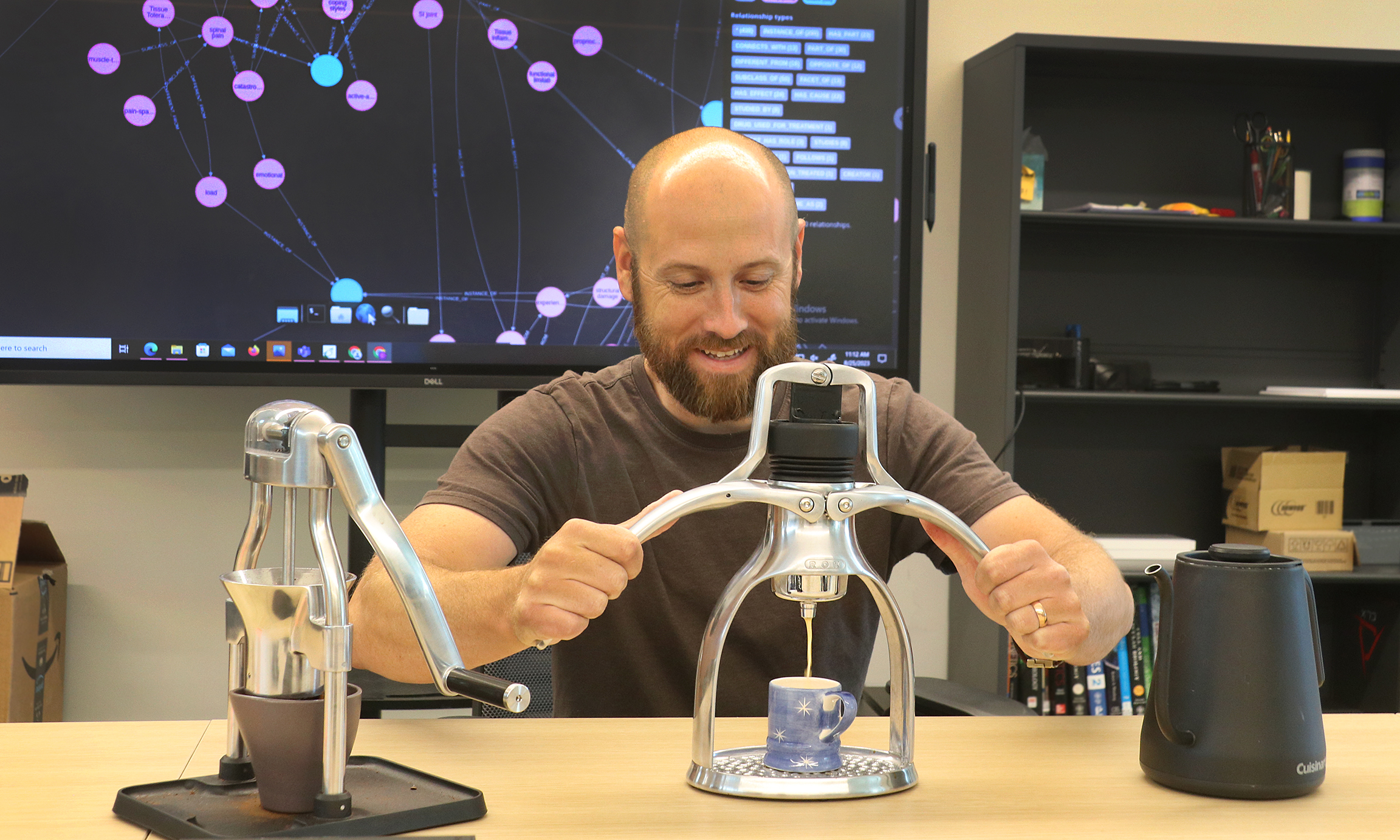 Professor Paul Anderson in classroom environment.