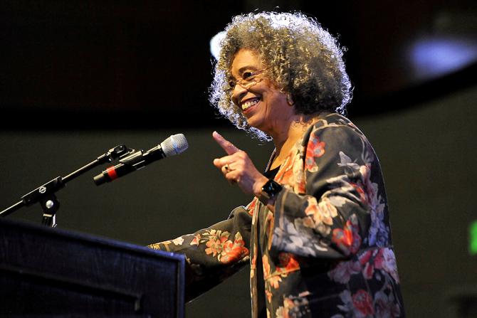 Political and social activist, author, and educator Angela Davis was the keynote speaker at the annual Change the Status Quo Social Justice Leadership Conference sponsored by The Center for Service in Action.