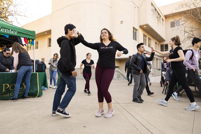 Cal Poly Salsa is a student-run dance club that is passionate about sharing the art of salsa dancing and music to the world.