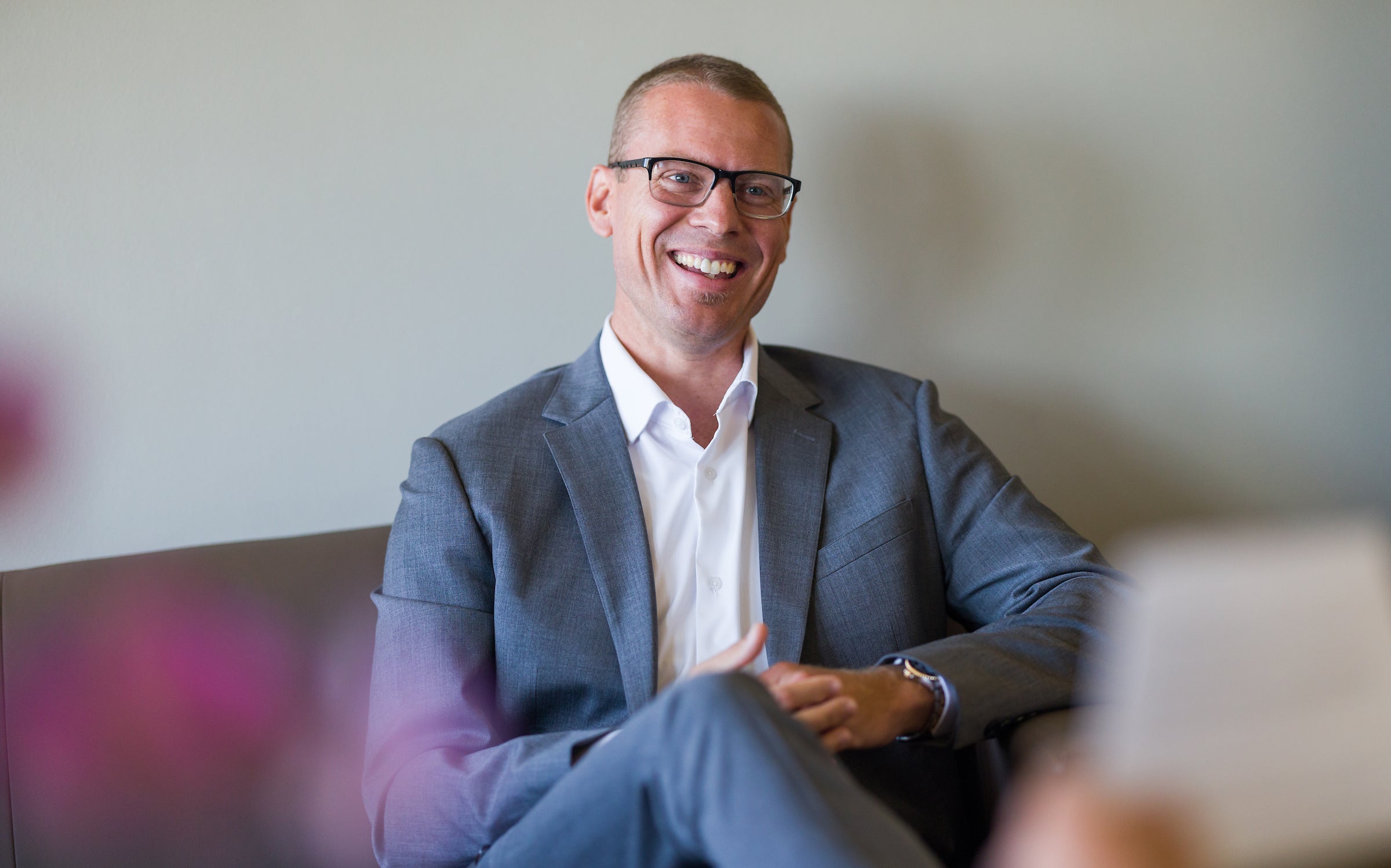 A professional headshot of Damon Fleming, dean of the Orfalea College of Business.