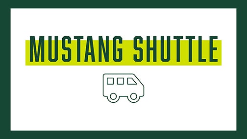 Mustang Shuttle with graphic of shuttle