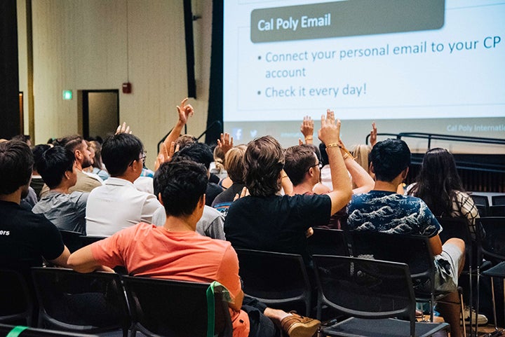 International students engaging during International Student Orientation