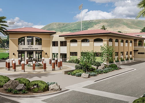 architectural endering of John Madden Football Center