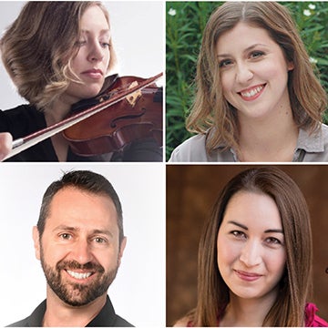 Clockwise from left are Emily Lanzone, Valerie Berg-Johansen, Laura Gaynon and Mike Whitson.