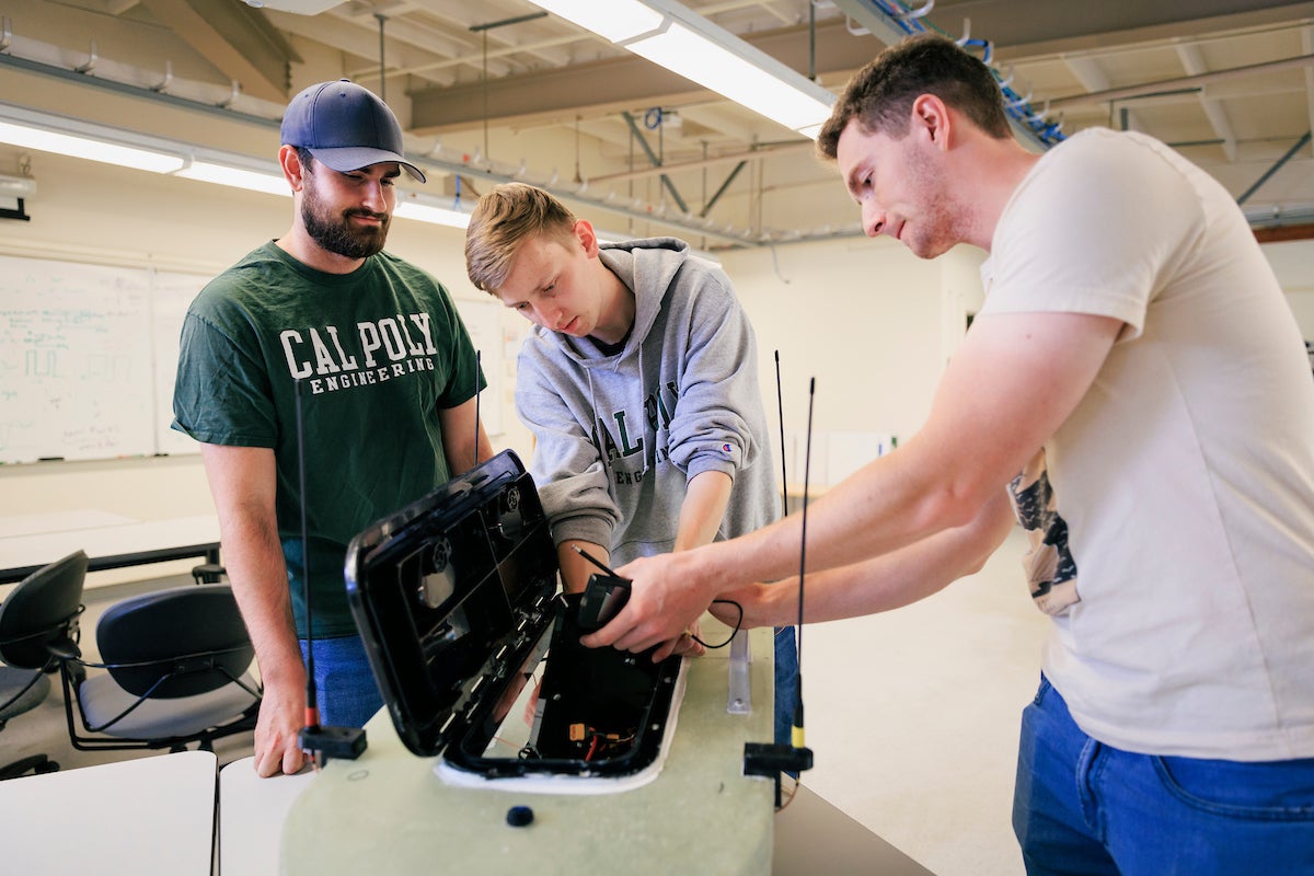 Three Cal Poly engineering students