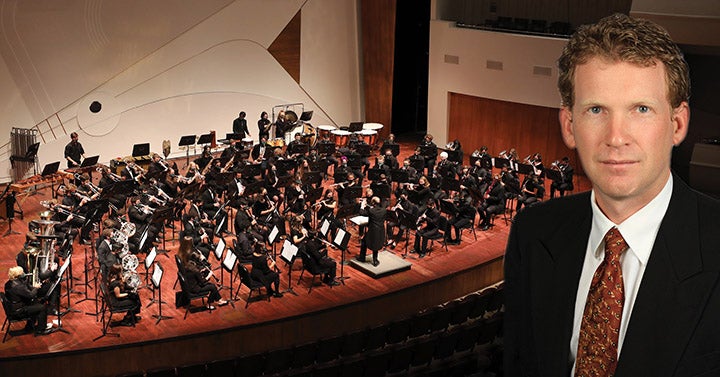 John Astaire and Cal Poly Wind Bands