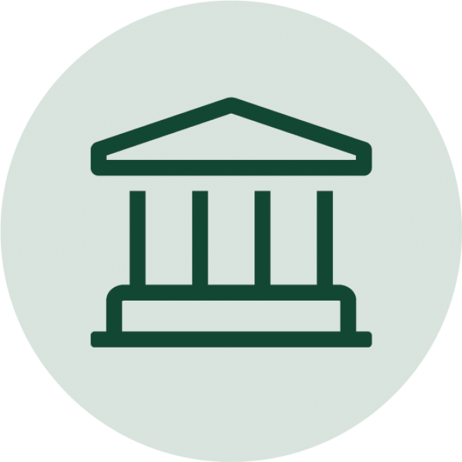 Greek building icon