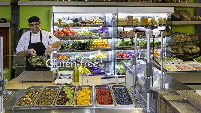 Food counter inside 805 kitchen dining estabishment