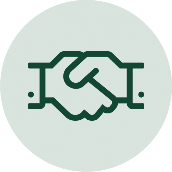 Icon of a handshake